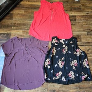 Woman's tops sz 3x. Torrid, Roz&Ali, Maurices